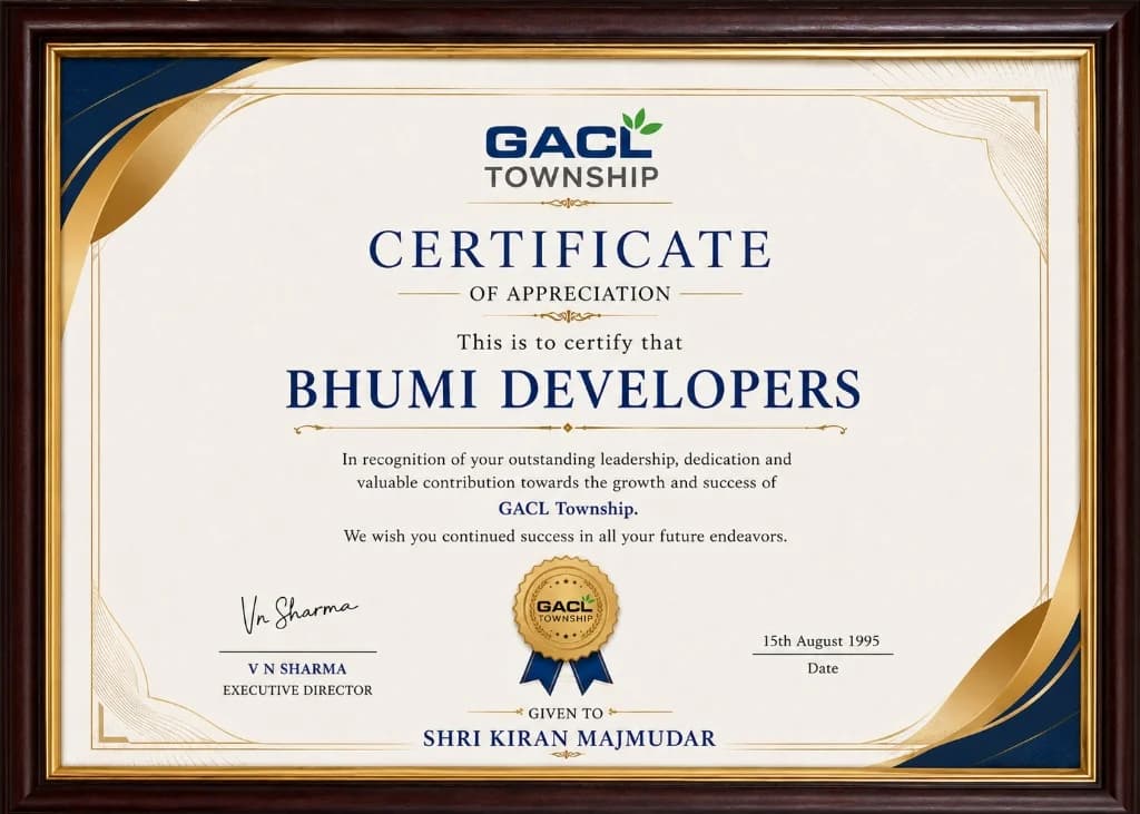 Certificate of Appreciation